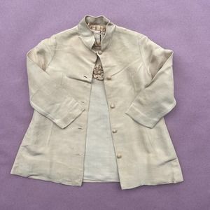 Vintage Yellow Kids Dress and Jacket Set
